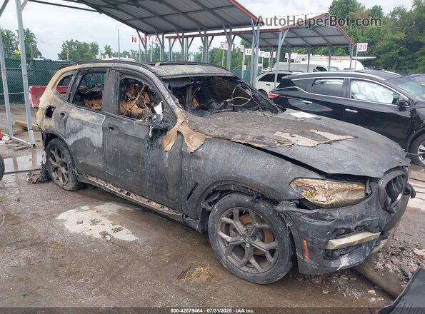 5UXTY5C03M9G46814 2021 BMW X3 Black Դիմացի տեսք