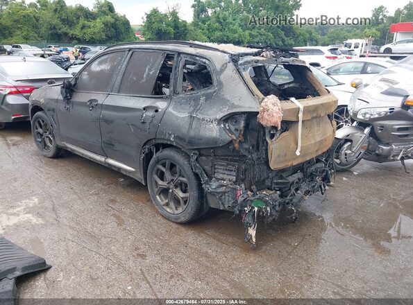 5UXTY5C03M9G46814 2021 BMW X3 Black Հետևի ձախ