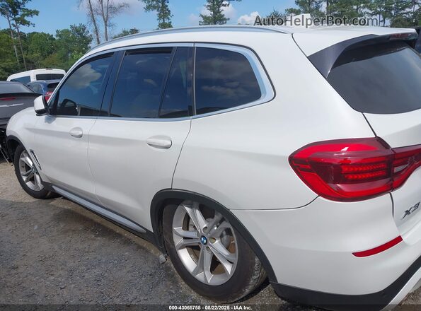 5UXTY5C04L9D58508 2020 BMW X3 White Rear interior view