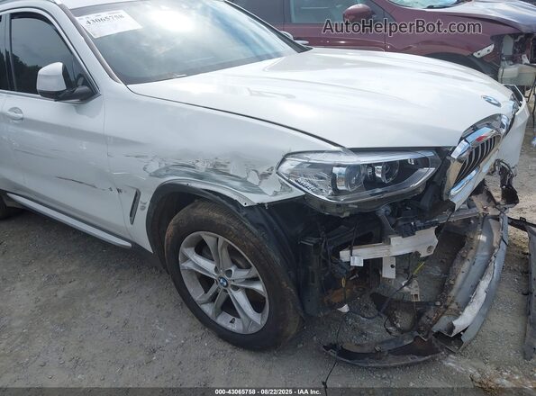 5UXTY5C04L9D58508 2020 BMW X3 White Front view