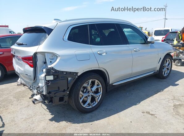 5UXTY5C05M9G94198 2021 BMW X3 Silver უკანა მარჯვენა