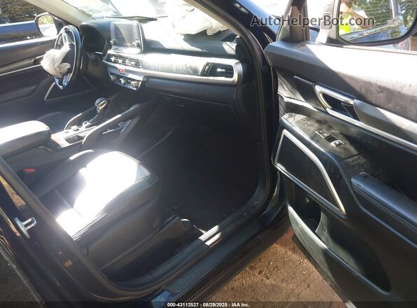 5XYP24HC0MG100548 2021 KIA TELLURIDE Black Widok wnętrza z przodu