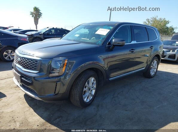 5XYP2DHC9MG184305 2021 KIA TELLURIDE Gray Przód lewy