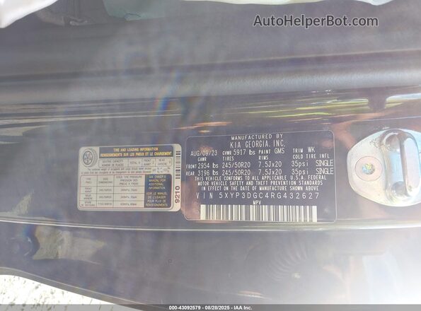 5XYP3DGC4RG432627 2024 KIA TELLURIDE Dark Brown 