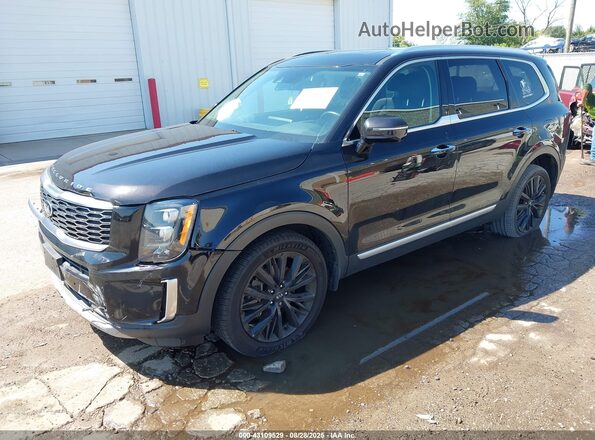 5XYP54HC0MG152012 2021 KIA TELLURIDE Black Vista tres cuartos delantera izquierda