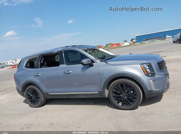 5XYP5DHC2MG104740 2021 KIA TELLURIDE Серый Вид задней части салона