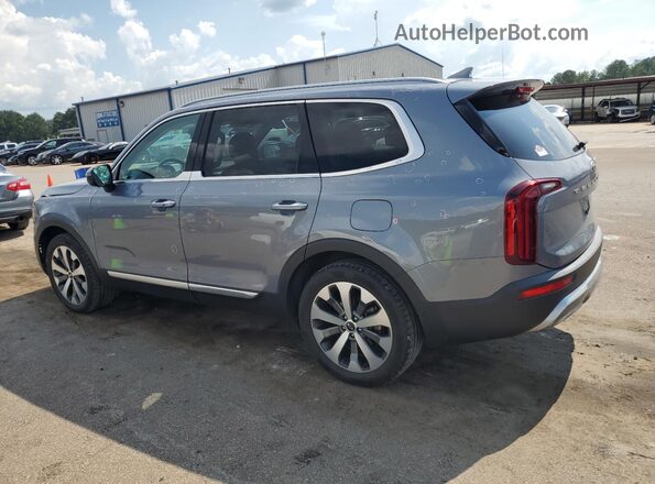 5XYP64HC1MG100904 2021 KIA TELLURIDE Gray Trasero izquierdo
