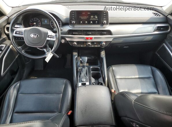 5XYP64HC1MG100904 2021 KIA TELLURIDE Gray Vista del salpicadero