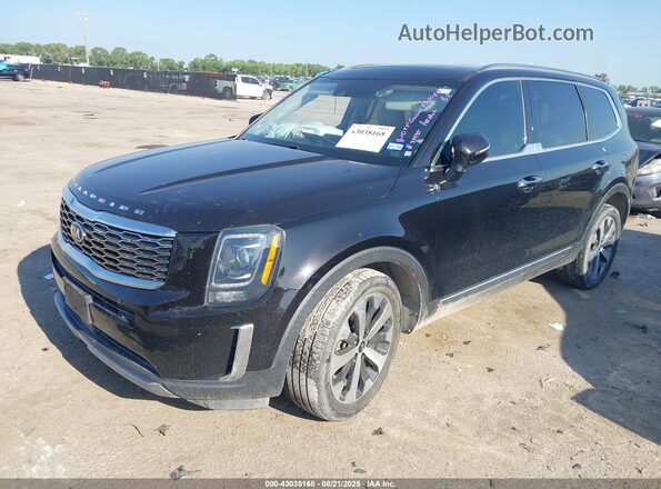 5XYP64HC2MG111975 2021 KIA TELLURIDE Black Przód lewy