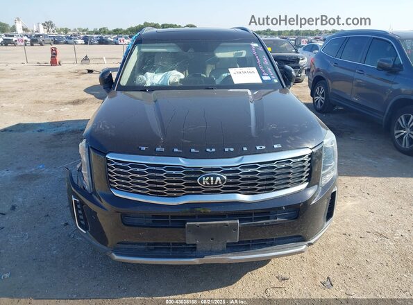 5XYP64HC2MG111975 2021 KIA TELLURIDE Black Widok zestawu wskaźników