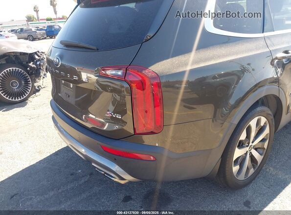 5XYP64HC7MG110594 2021 KIA TELLURIDE Brown Trasero derecho
