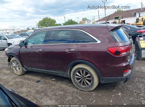 5XYPGDA37LG625844 2020 KIA SORENTO Burgundy Vista interior de 360 grados