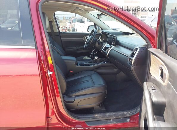 5XYRH4LF2MG035520 2021 KIA SORENTO Красный Вид салона спереди