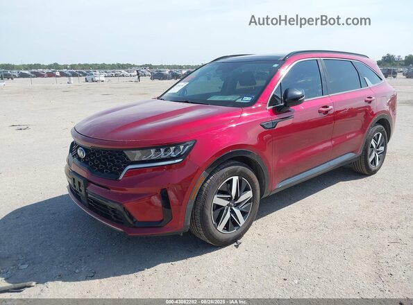 5XYRH4LF2MG035520 2021 KIA SORENTO Красный Передняя левая четверть