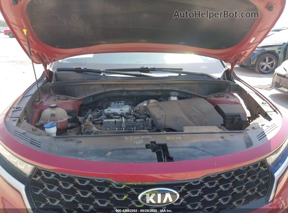 5XYRH4LF2MG035520 2021 KIA SORENTO Красный Вид сзади