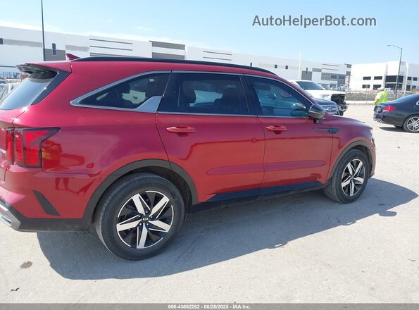 5XYRH4LF2MG035520 2021 KIA SORENTO Красный Вид задней части салона