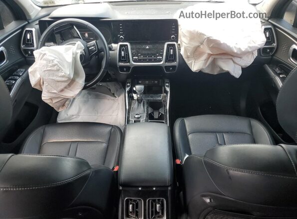 5XYRKDLF6MG013277 2021 KIA SORENTO Blue Dashboard view
