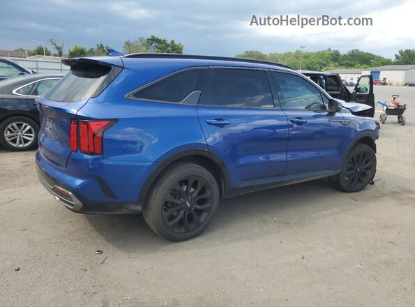 5XYRKDLF6MG013277 2021 KIA SORENTO Blue Rear right