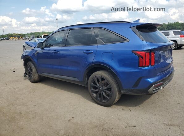 5XYRKDLF6MG013277 2021 KIA SORENTO Blue Rear left