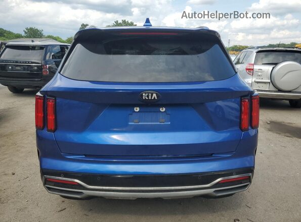 5XYRKDLF6MG013277 2021 KIA SORENTO Blue Rear view
