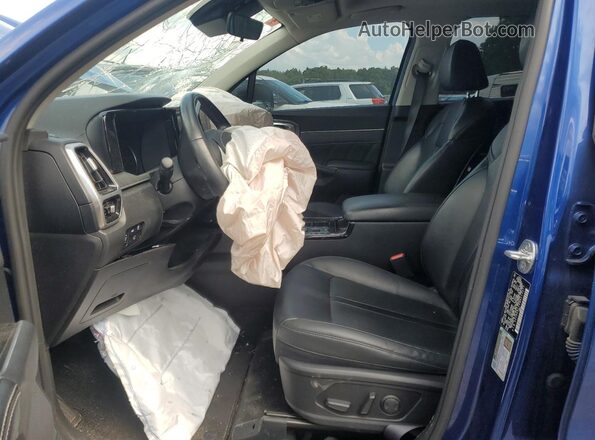 5XYRKDLF6MG013277 2021 KIA SORENTO Blue Front interior view