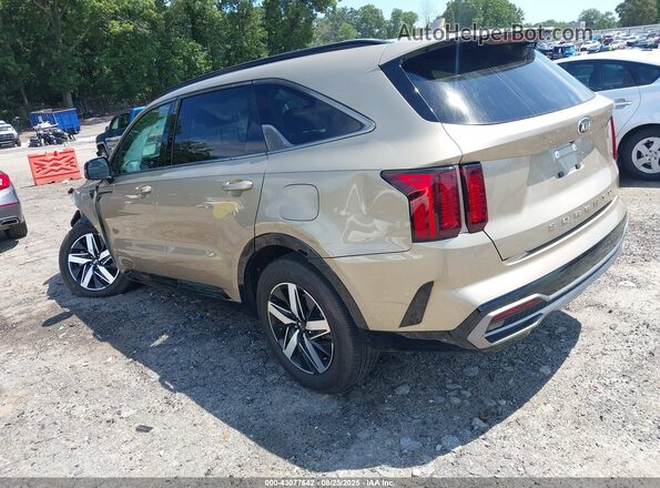5XYRL4LC4MG002443 2021 KIA SORENTO Золотой Задняя левая четверть