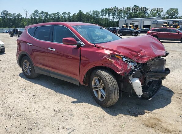 5XYZT3LB0JG527366 2018 HYUNDAI SANTA Burgundy 