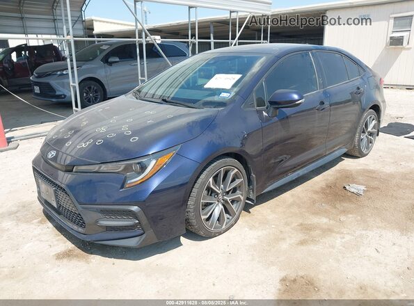 5YFS4MCE7MP073468 2021 TOYOTA LL Blue Առջևի ձախ երեք քառորդ տեսարան