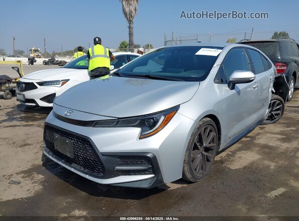 5YFS4RCE1LP056855 2020 TOYOTA LL Silver წინა მარცხენა ხედი სამი მეოთხედიდან