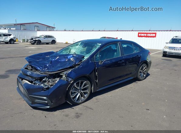 5YFT4RCE6LP004884 2020 TOYOTA LL Blue Առջևի ձախ երեք քառորդ տեսարան
