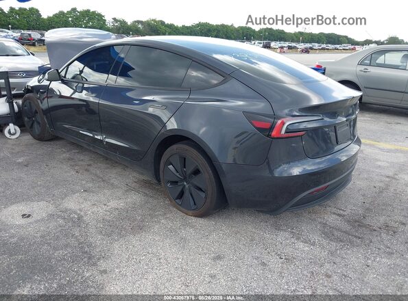 5YJ3E1EA3RF739318 2024 TESLA MODEL 3 Gray Հետևի ձախ
