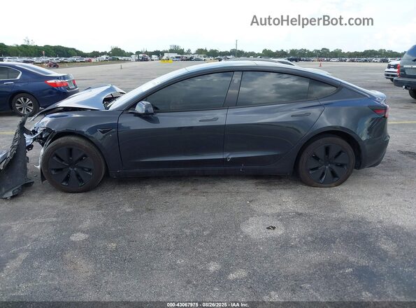 5YJ3E1EA3RF739318 2024 TESLA MODEL 3 Gray Սալոնի հետևի տեսք