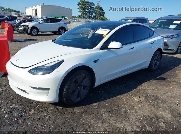 5YJ3E1EA7MF915246 2021 TESLA MODEL 3 Белый Передняя левая четверть