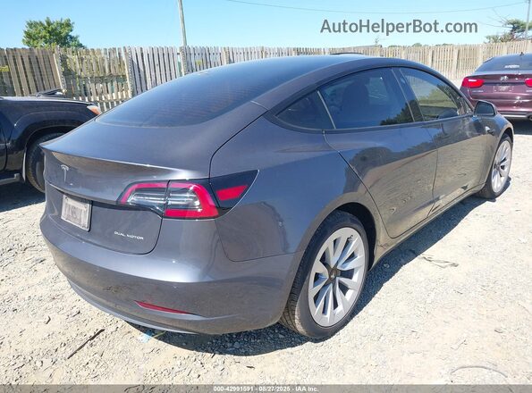 5YJ3E1EB0MF960862 2021 TESLA MODEL 3 Gray Հետևի աջ