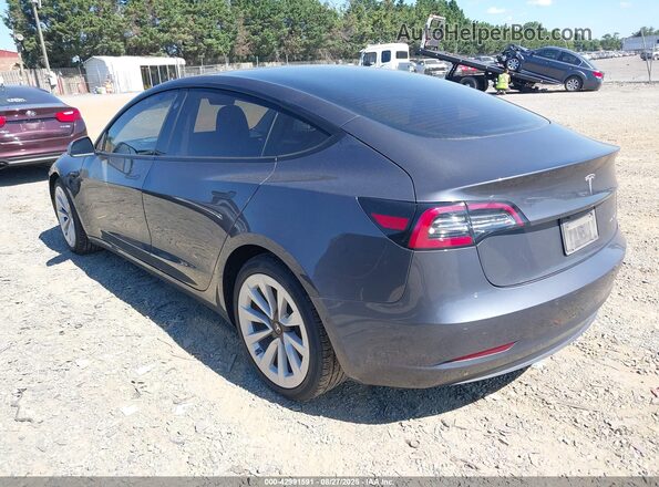5YJ3E1EB0MF960862 2021 TESLA MODEL 3 Gray Հետևի ձախ