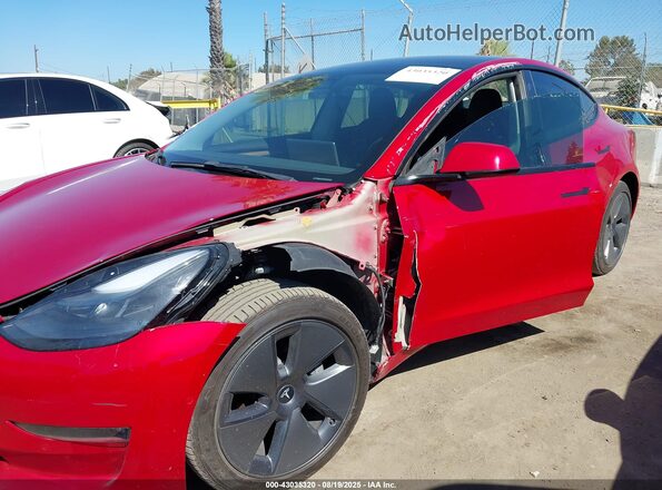 5YJ3E1EB1NF273763 2022 TESLA MODEL 3 Red 