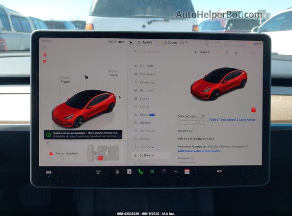 5YJ3E1EB1NF273763 2022 TESLA MODEL 3 Red 