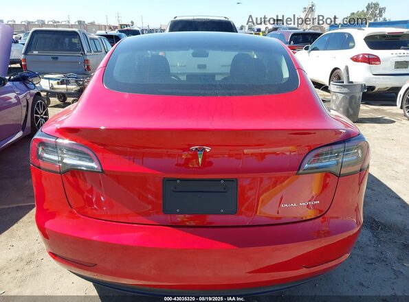 5YJ3E1EB1NF273763 2022 TESLA MODEL 3 Red 