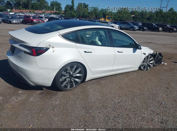 5YJ3E1EB1SF874831 2025 TESLA MODEL 3 White Задня права чверть