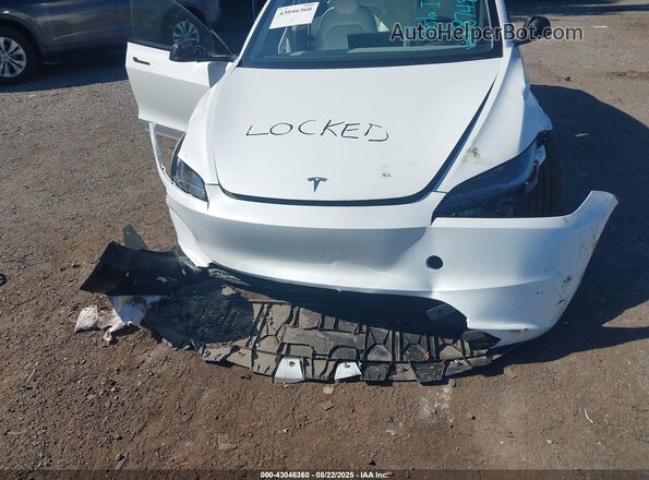 5YJ3E1EB1SF874831 2025 TESLA MODEL 3 White Вид спереду