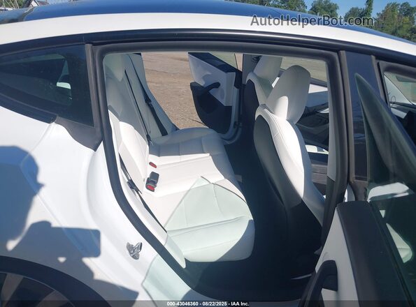 5YJ3E1EB1SF874831 2025 TESLA MODEL 3 White Вид наклейки з VIN-кодом