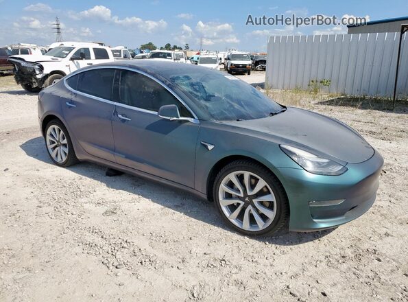 5YJ3E1EB3JF112082 2018 TESLA MODEL Blue 