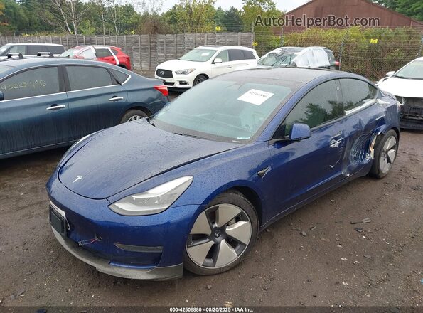 5YJ3E1EB5MF981321 2021 TESLA MODEL 3 Синий 
