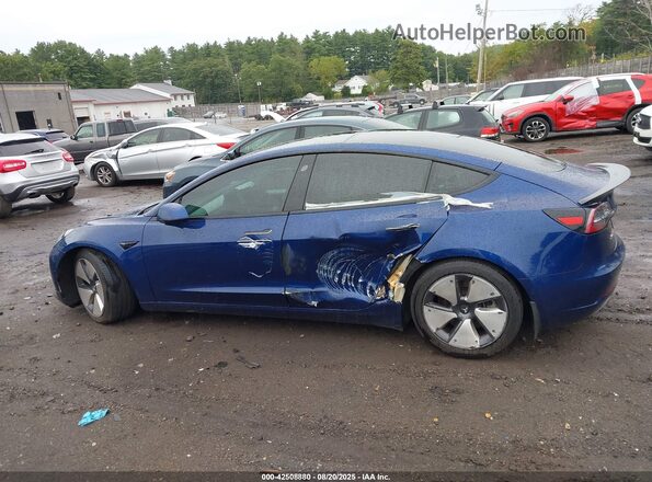 5YJ3E1EB5MF981321 2021 TESLA MODEL 3 Синий 