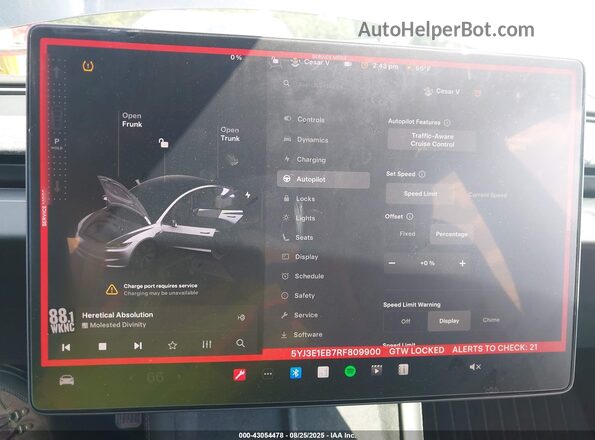 5YJ3E1EB7RF809900 2024 TESLA MODEL 3 Серый Вид задних сидений