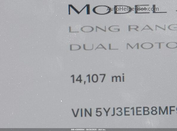 5YJ3E1EB8MF998985 2021 TESLA MODEL 3 Red 