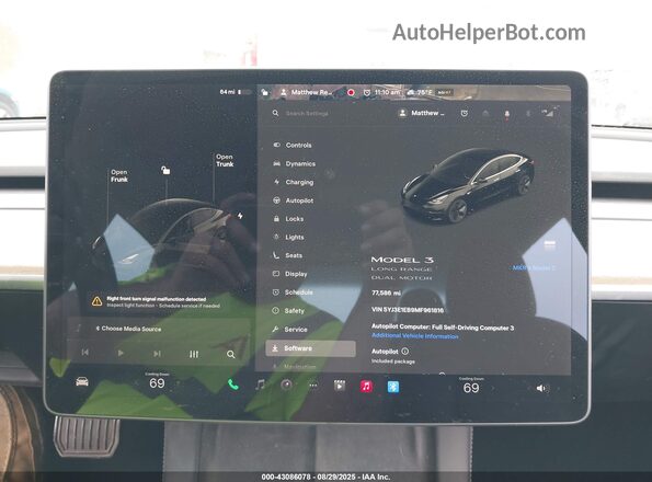 5YJ3E1EB9MF961816 2021 TESLA MODEL 3 Black 