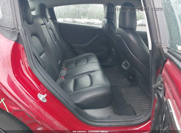 5YJ3E1EC3LF586416 2020 TESLA MODEL 3 Red Widok naklejki z numerem VIN