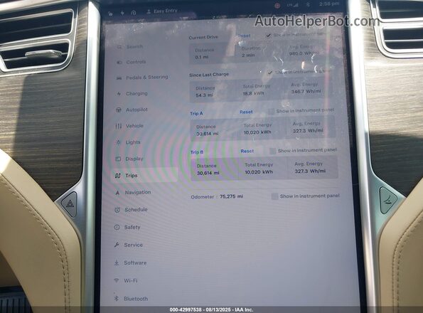 5YJSA1E13GF175867 2016 TESLA MODEL S Blue 