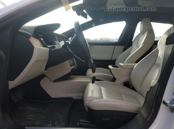 5YJSA1E20LF397964 2020 TESLA MODEL White Front interior view